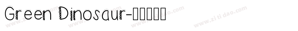 Green Dinosaur字体转换